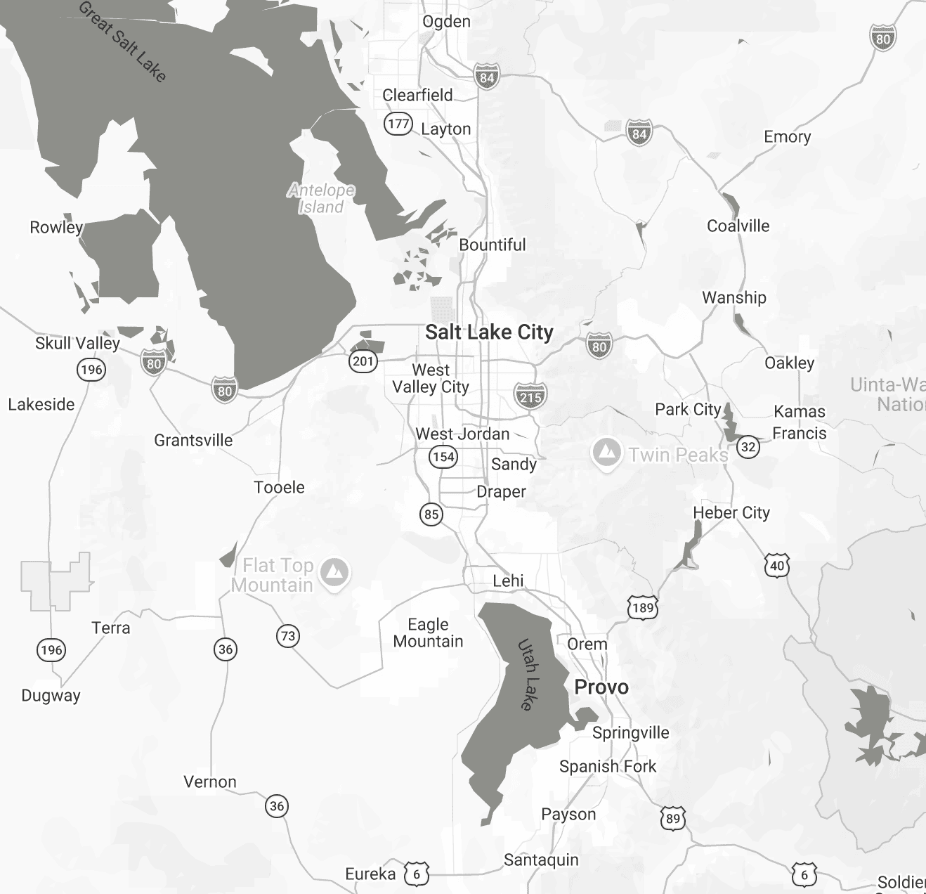 Ah Landscape Service Area Map